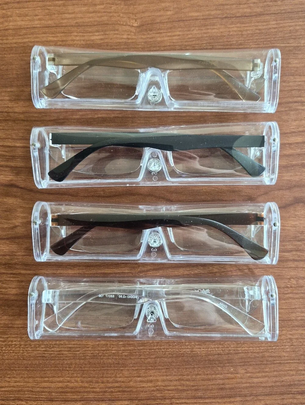 4 NEW +2.50 Reading Glasses w/Cases Browns Black Clear Style Optics